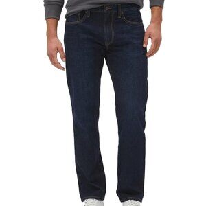 GAP Men Straight Jeans in Dark Blue Wash